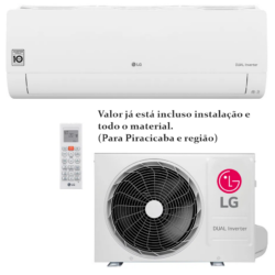 Ar Condicionado Split Hi-Wall LG DUAL Inverter Voice 12.000 Btu/h Quente/Frio 220V