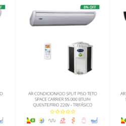 Ar Condicionado Piso/Teto de várias capacidades, peça já o seu, parcelamos em até 10 vezes sem juros. Consulte-nos (19)989717425 ou (19)3375-5328